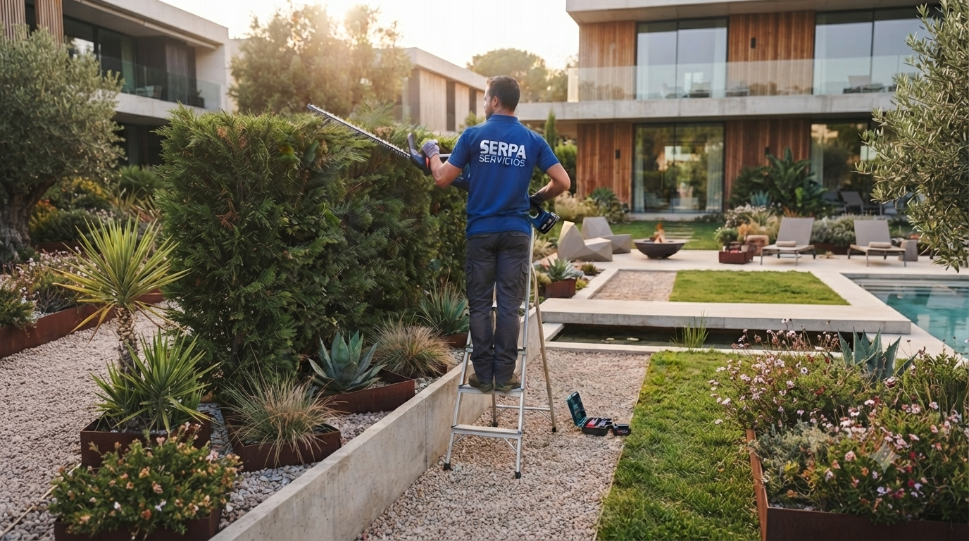 Servicio de mantenimiento de jardines de Serpa